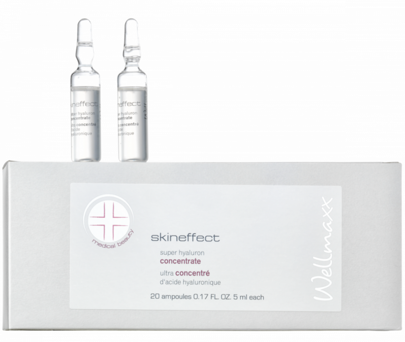 Wellmaxx Skineffect ampoules of 4-fold hyaluronic acid for microneedling and skin irons 20pcs x 5ml