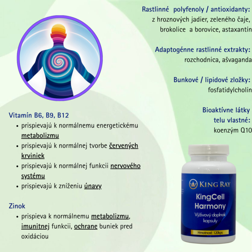 Cell Harmony 120kps - Komplex 13 látek pro jemné doladění těla do rovnováhy