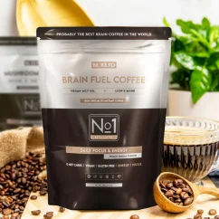 Instantná Káva - Brain Fuel (MCT Olej & Lion's Mane) - Francúzska Vanilka 250g