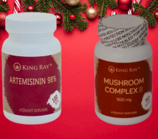 Kingray balíček 1 (artemisinin a mushroom komplex) - protirakovinný účinek