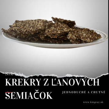 Zdravé slané keto krekry z ľanových semienok