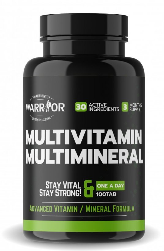 Multivitamin Multimineral tablets Warrior 100tbl