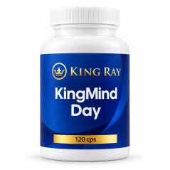 KingMind Day – with magnesium and vitamins B6 and B12 to support normal psychological function and reduce tiredness, 120 capsules