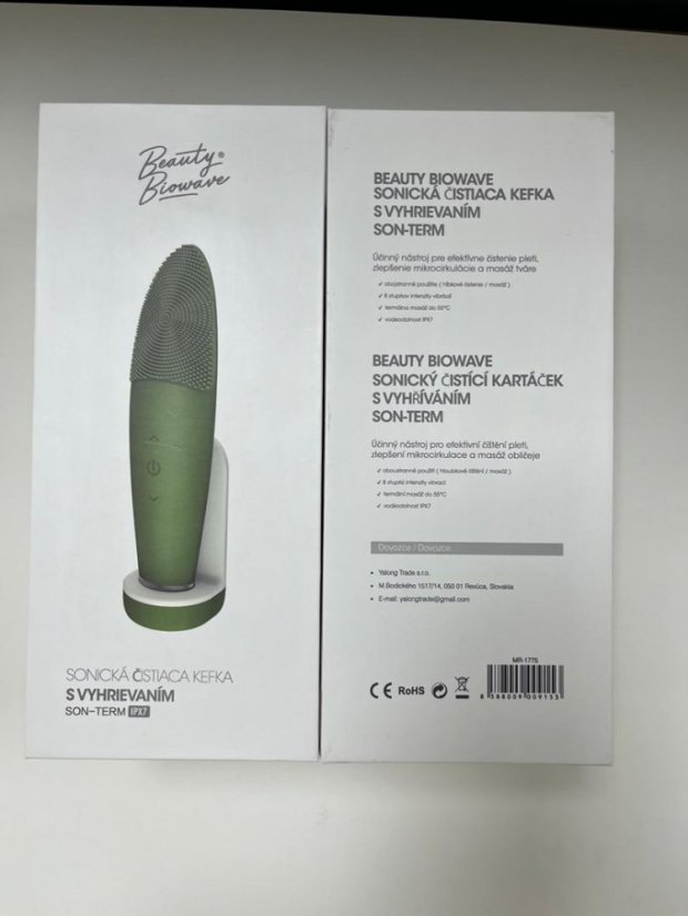 Beauty Biowave SON-TERM – Melegítő funkciós szónikus arctisztító kefe
