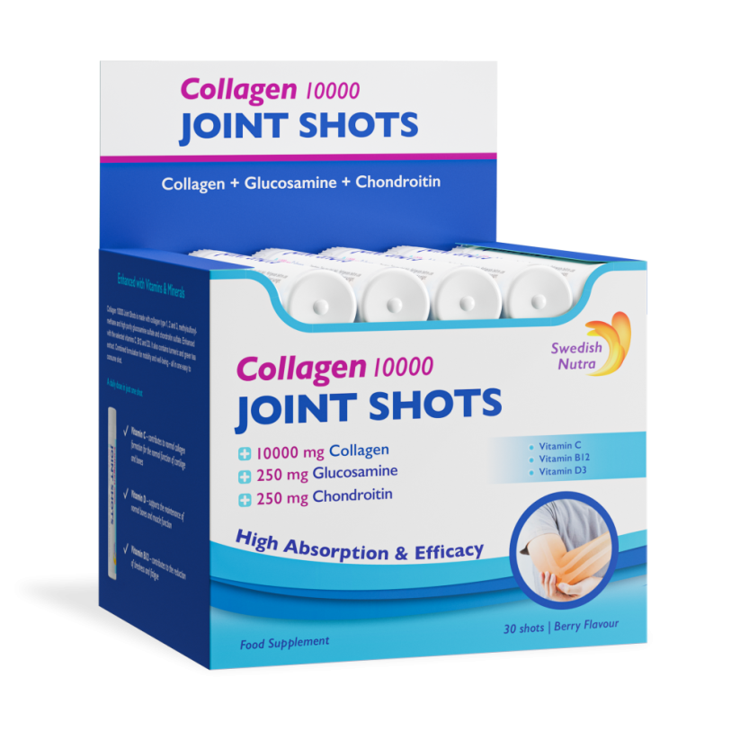 Swedish Nutra Joint Shots Collagen 10 000 25ml x 30 lahviček