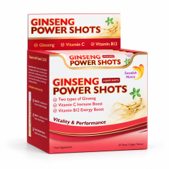 Swedish Nutra Ginseng Power – Ginseng-Shots mit Ingwer, 20 × 25 ml