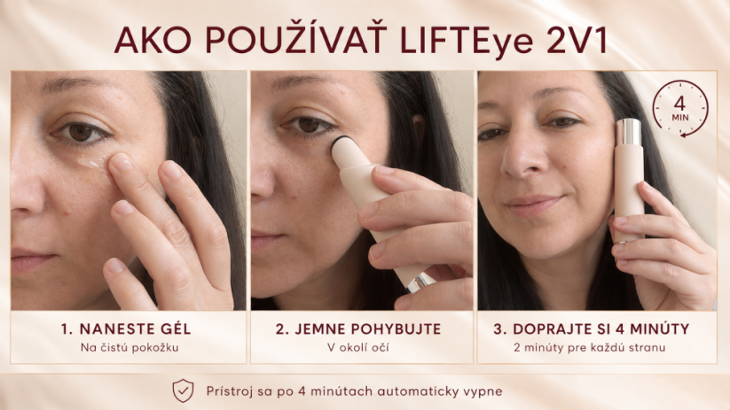 BeautyBiowave LIFTeye 2 az 1-ben szemkörnyékápoló készülék