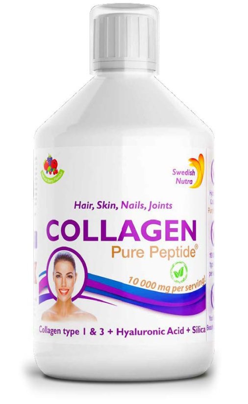 Swedish Nutra Collagen Bovine Pure Peptide hovězí kolagen (10.000mg) 500 ml (2 varianty)