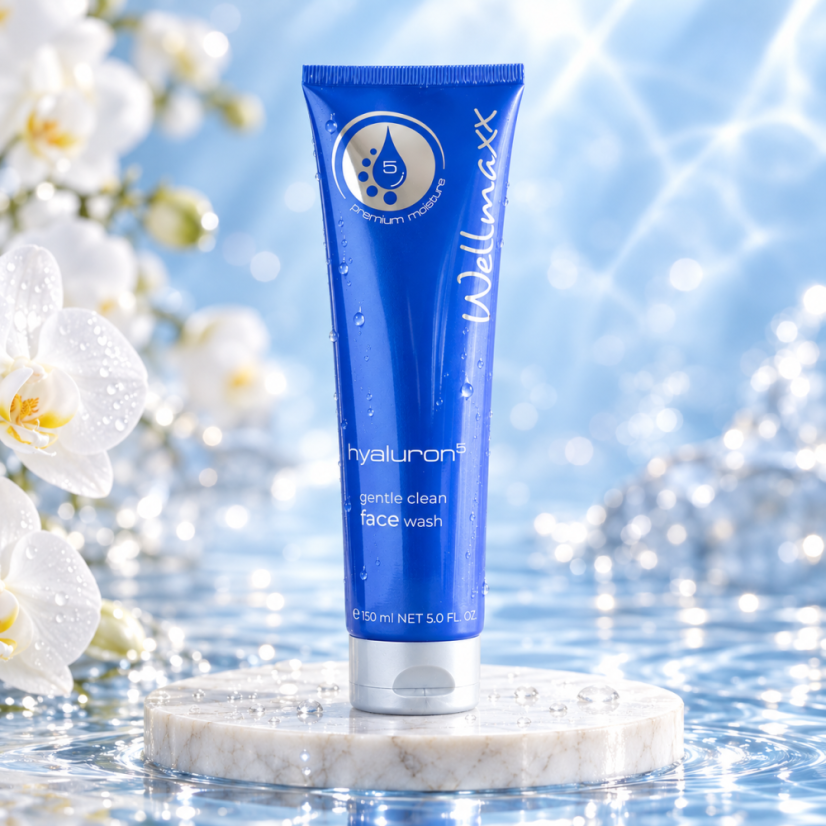 Wellmaxx hyaluron⁵ Gentle Clean Face Wash – Gentle Facial Cleansing Cream 150 ml