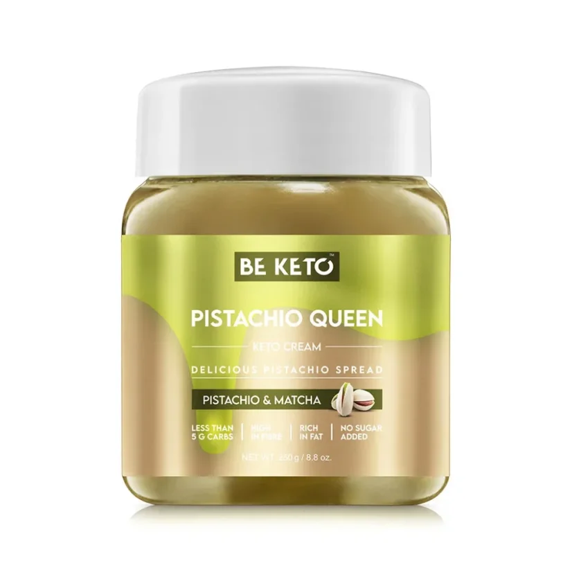 Keto cream with MCT oil - pistachio and matcha - new