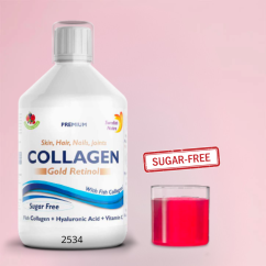 Swedish Nutra Collagen Gold Retinol 500ml (bez cukru) 12 500mg