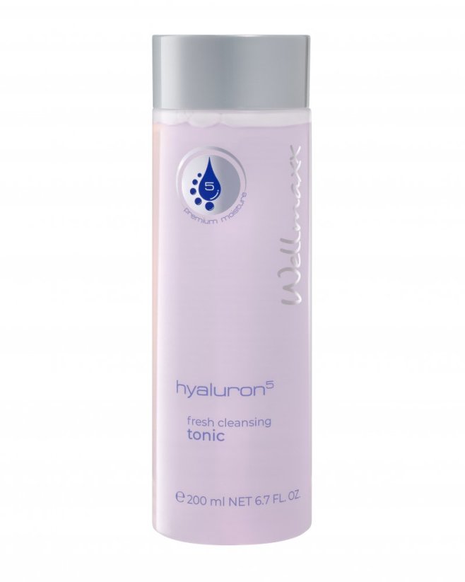 Wellmaxx Hyaluron5 fresh cleansing tonic čistící tonikum 200ml