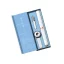 MIROOOO Elektrická sonická zubná kefka v darčekovom balení (1x telo, 1x nástavec kefky, 1x nabíjačka, 1x púzdro) - Farba: Modrá