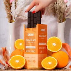 BeKeto VEGAN CHOCOLATE 70% WITH MCT OIL 80g ORANGE