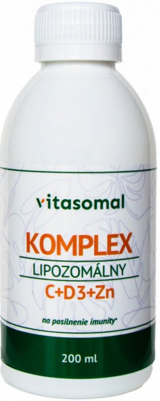 Vitasomal lipozomálny komplex c + D3 + zinok 200ml (bez konzervantov)