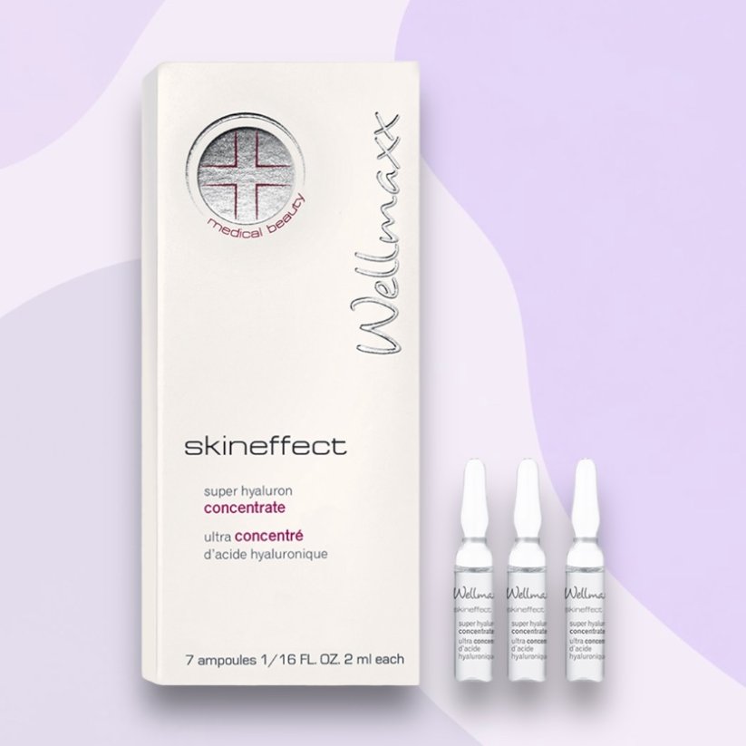 Wellmaxx Skineffect super hyaluron koncentrát (4-násobná kyselina hyaluronová pod žehličky) 7x2ml