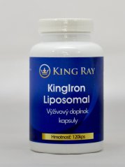 KING Iron Liposomal – železo, vitamin C, folát a B12, 120 kapslí