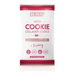 Keto cookies White chocolate and raspberry