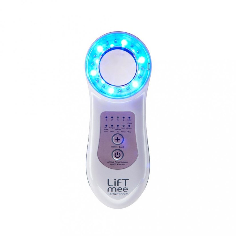 LiFTmee Ultrasonic – 3 MHz Ultrasound Facial Device with LED & Ionic Technology