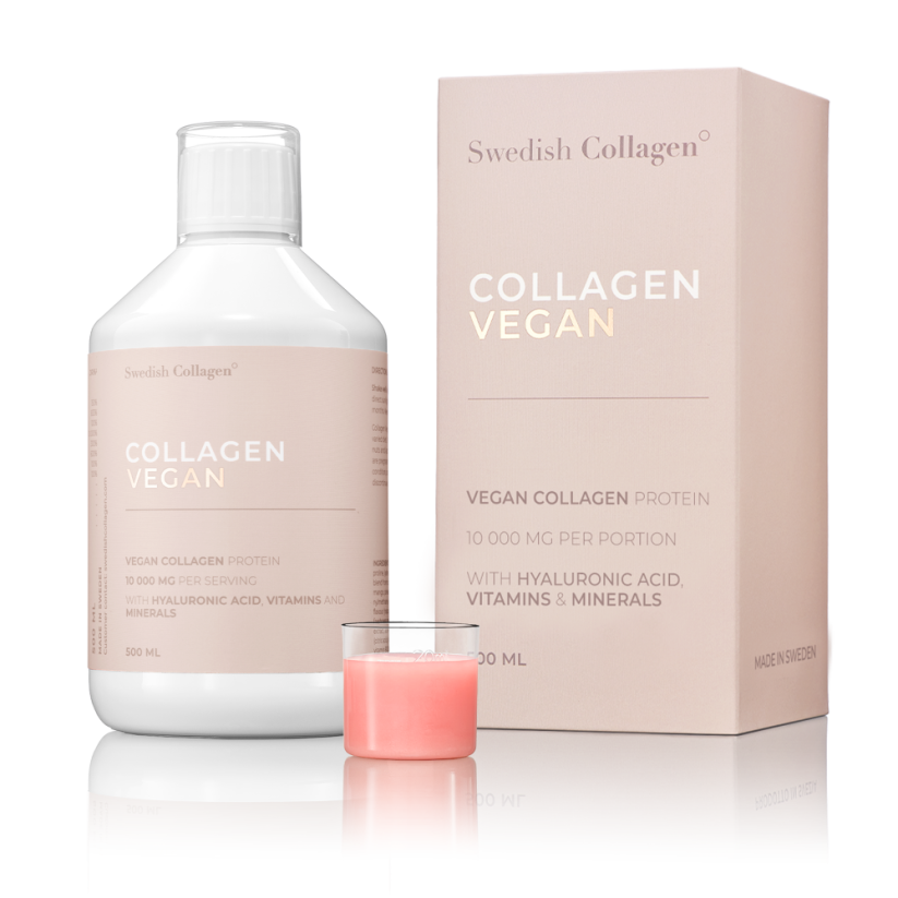 Swedish Collagen Vegan Booster 10 000mg 500ml s kyselinou hyaluronovou a vitamínmi