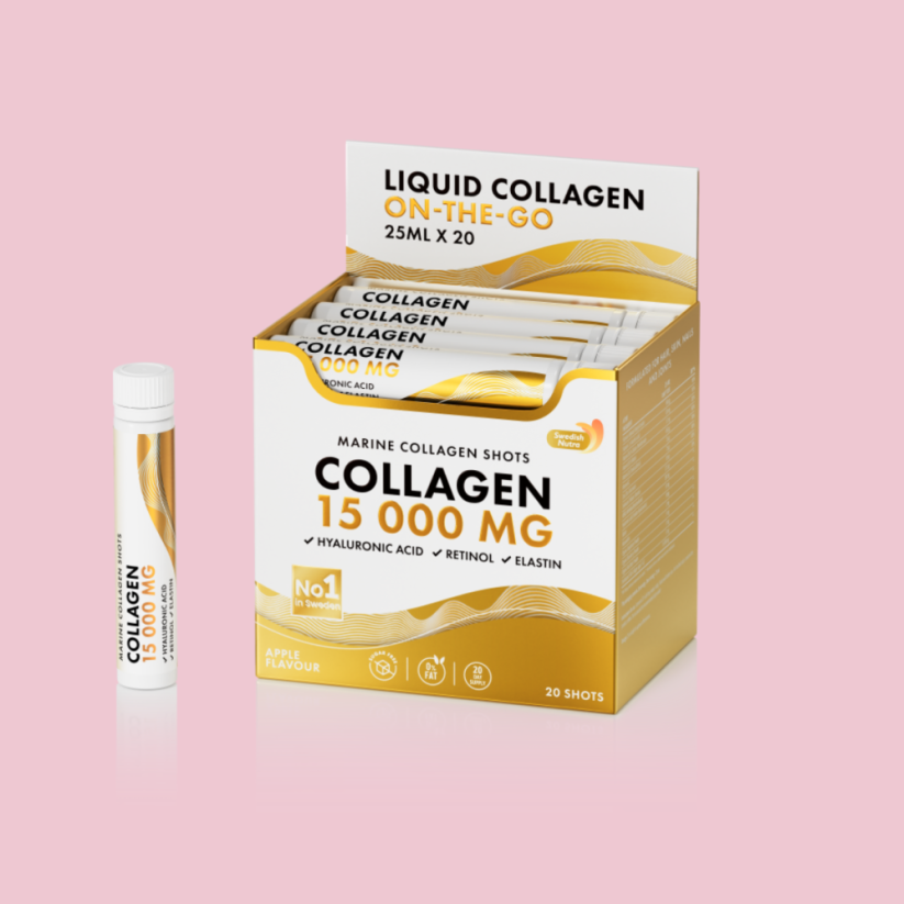 Swedish Gold Collagen 15,000mg bez cukru 25ml x 20shotov