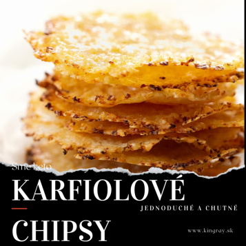 Karfiólovo-parmezánové keto čipsy z 3 ingrediencií