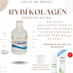Swedish Nutra Collagen Fish Pure Peptide rybí kolagen (10.000mg) 500 ml (3 varianty)