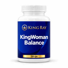 KingWoman Hormone Balance – komplex pro ženy na hormonální rovnováhu, 120 kapslí