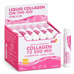 Swedish Nutra Marine Collagen 12,500 mg – Marine Collagen, 30 × 25 ml