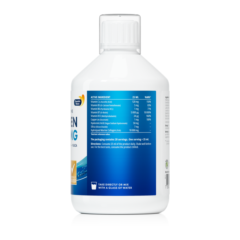 Swedish Nutra Collagen Fish Pure Peptide rybí kolagen (10.000mg) 500 ml