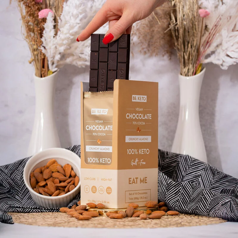 Keto čokoláda 70% s MCT olejem 80g MANDLE