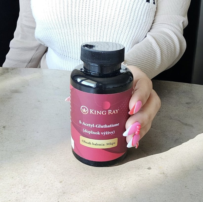S Acetyl L Glutathione, SAG, 100 mg, 90 kapslí - mimořádná nabídka k tomuto produktu - sleva 60%