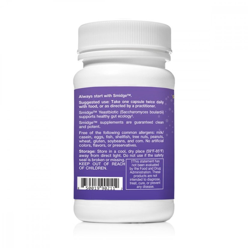 Smidge Yeastbiotic – Saccharomyces boulardii, 60 kapsúl