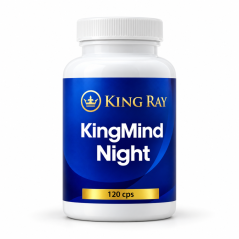 KingMind Night – L-triptofan in zeliščni izvlečki, 120 kapsul