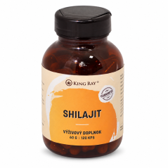 KINGRAY Shilajit – prečiščeni izvleček DER 10:1, 120 kapsul