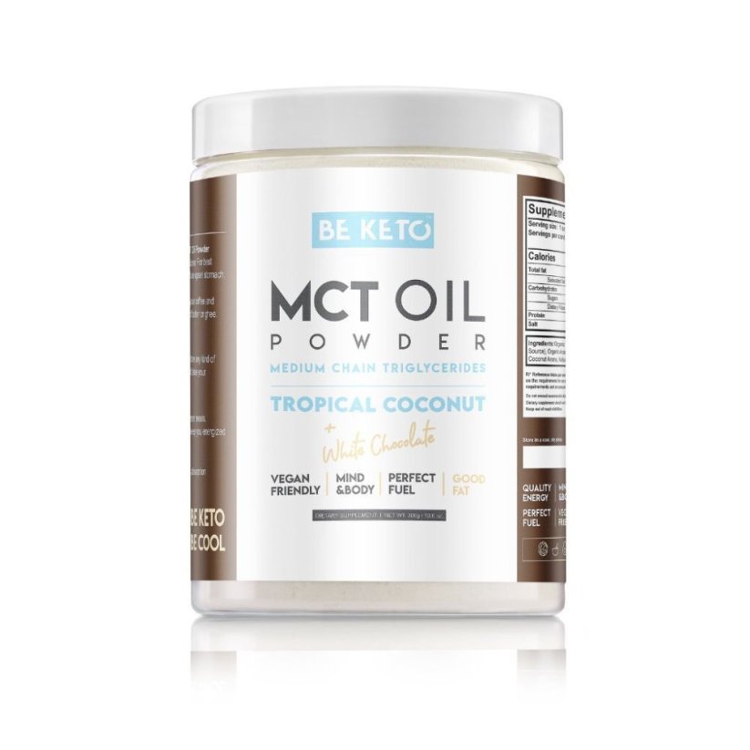 BeKeto MCT Oil Powder 300g (more variants) Exp. rôzne - Flavor: coconut & white chocolate