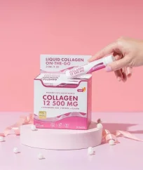 Collagen 12 500 MG On-the-Go – Tekutý morský kolagén s kyselinou hyalurónovou, retinolom a vitamínmi 30ks shoty