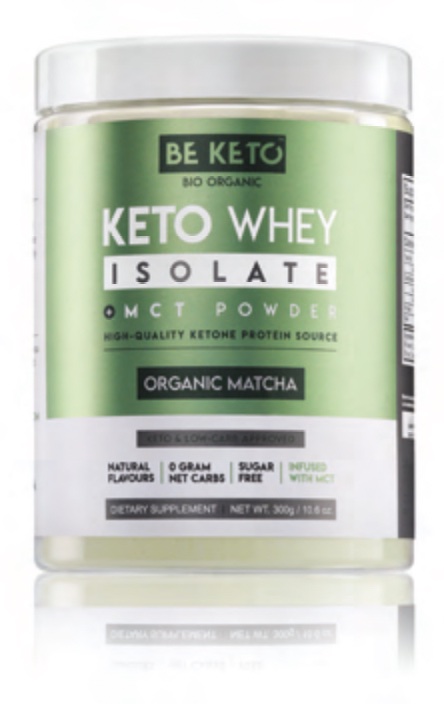 BeKeto WHEY ISOLATE WITH MCT Matcha 300g
