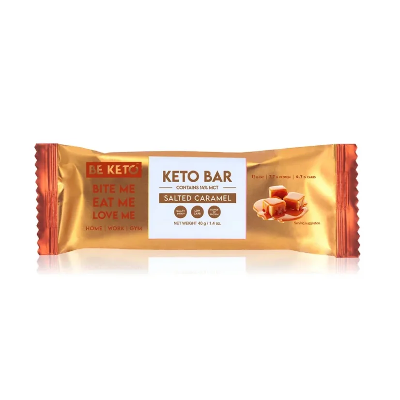 Keto Tyčinka – Slaný Karamel v Čokoládě 40g