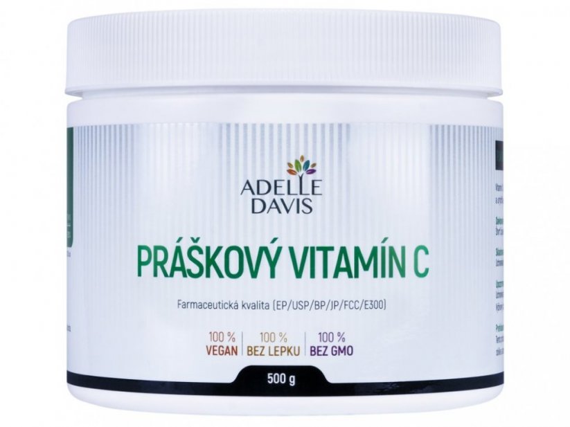 Adelle Davis vitamín C 500g, práškový