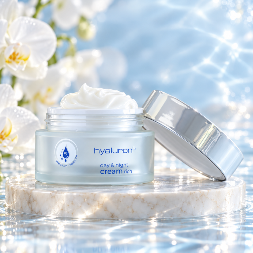 Wellmaxx hyaluron⁵ Day & Night Cream Rich – Rich Hydrating Facial Cream 50 ml