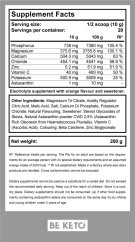 Keto Ketolyty sugar-free electrolytes powder 200g Orange