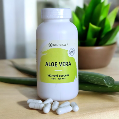 Organické Aloe Vera kapsule 120kps x 450mg - podpora chudnutia
