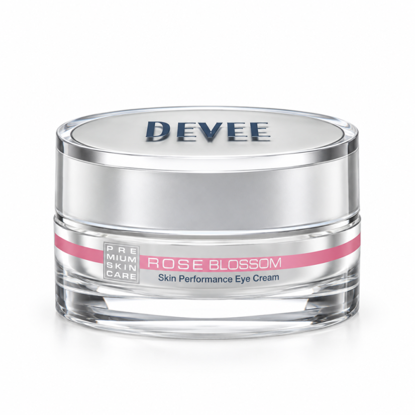 Devee Rose Blossom Eye Cream – oční krém s damašskou růží, 15 ml