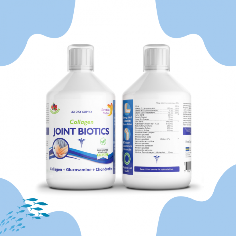 Swedish Nutra Collagen Joint Biotics (bez cukru) 500ml