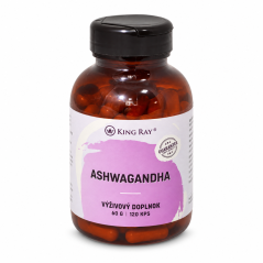 KINGRAY Ashwagandha – izvleček korenine DER 10:1, 120 kapsul