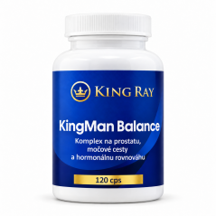KingMan Balance – Komplex na prostatu, močové cesty a hormonálnu rovnováhu, 120 kapsúl