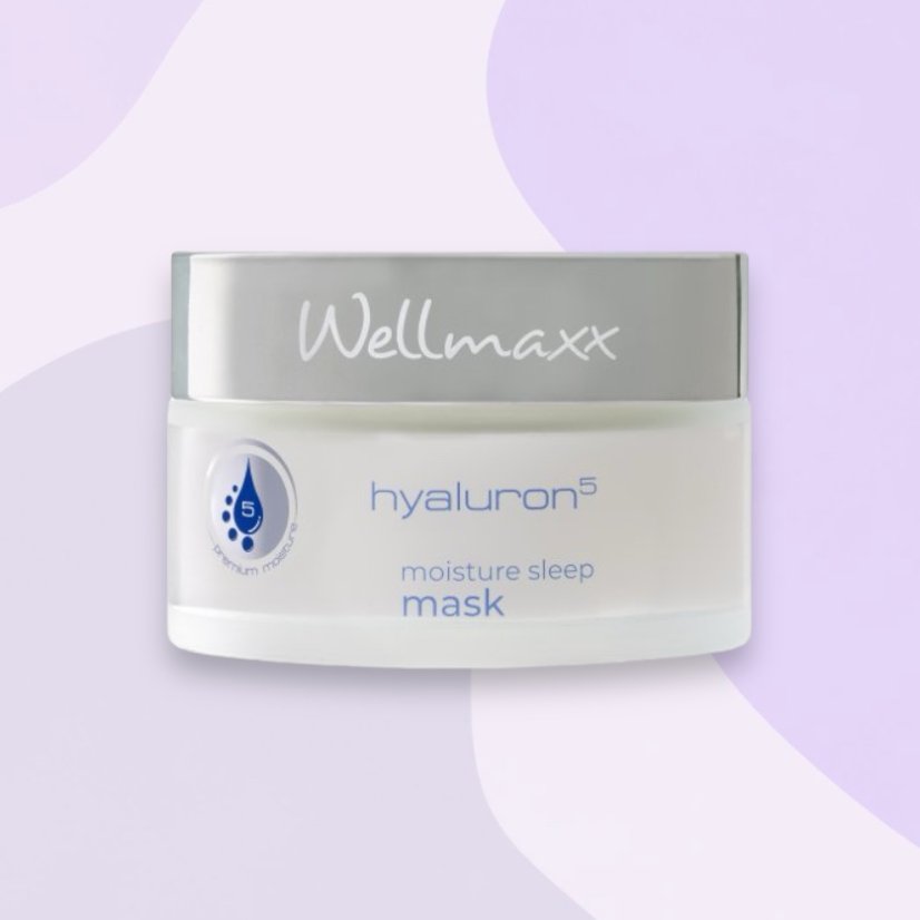 Wellmaxx hyaluron⁵ Moisture Sleep Mask – Nočna vlažilna maska ​​75 ml