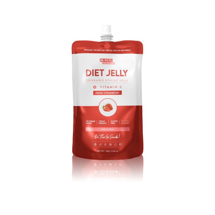 Keto Konjakové Dietní Želé 150g - čerstvé jahody