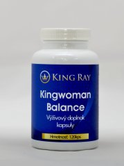 KingWoman Balance – vitamin B6, hořčík a rostlinné extrakty, 120 kapslí KingWoman Balance – vitamin B6, hořčík a rostlinné extrakty, 120 kapslí